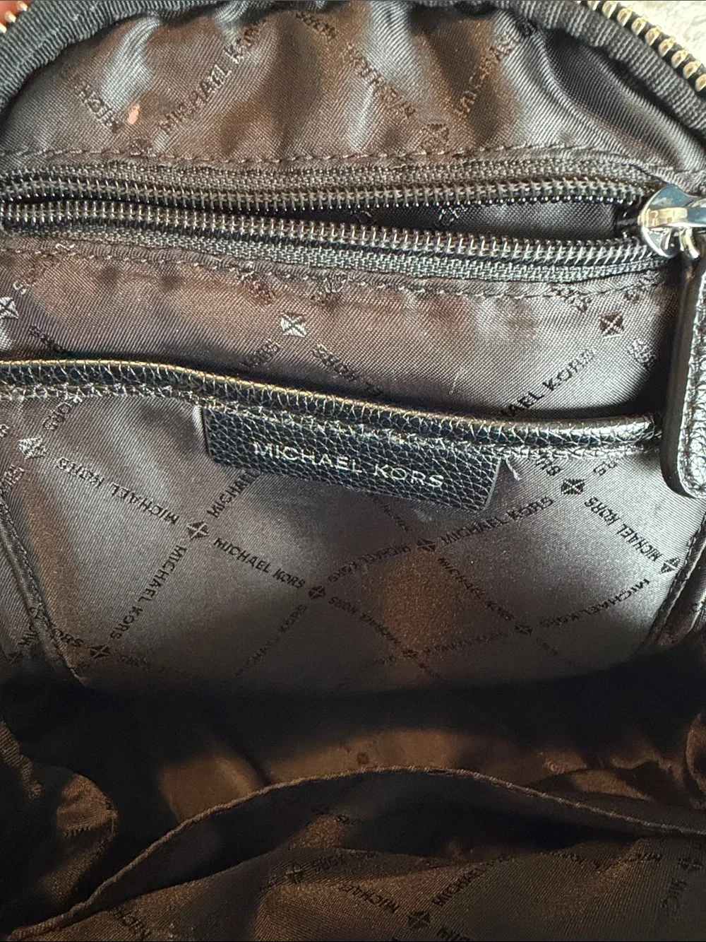Michael Kors Erin Small Convertible Backpack | Black& Grey
